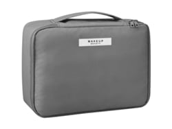 2026-bolsa De Maquillaje Linjou Grande Impermeable Para Viaje Con Compartimento De Brochas Y Bolsita Pequeña (gris) Gris