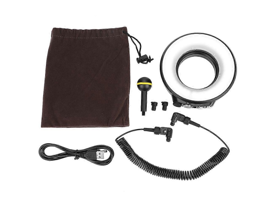 Anillo de luz LED impermeable para buceo submarino SL 108 de 67 mm para cámara, carcasa Uo, Saisiyiky