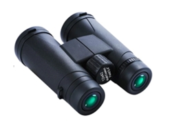 Binoculares compactos portátiles impermeables 12x42 con visión nocturna en condiciones de poca luz, lente Bak4 FMC HD Clear View Bestvite (negro)