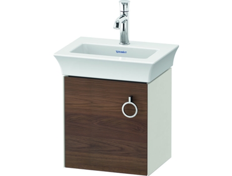 DURAVIT Tulip blanco, mueble de tocador colgado en la pared, ancho 384 x fondo 298mm, con 1x tope de puerta a la izquierda, con tirador, WT4250L