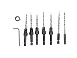 Juego de brocas ajustables para trabajar la madera