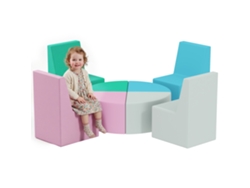 Bloques Espuma 8 Piezas Mesa Silla Escalada Pu Infantil Multicolor