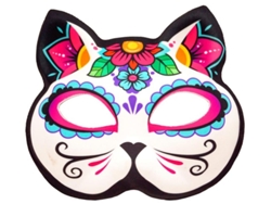 Máscara de Catrina para Día de Muertos (Sin Barbilla)