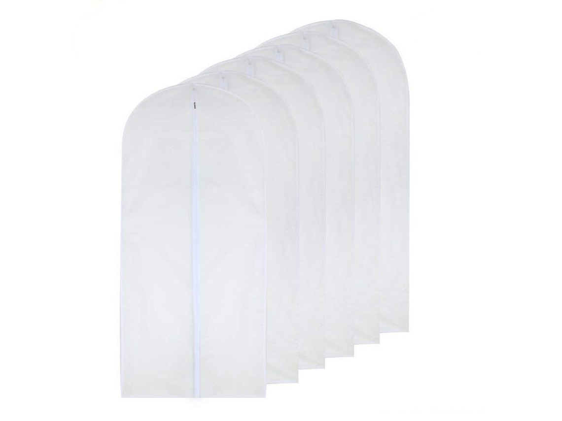 Bolsas Para Ropa Anti Polillas 60x120cm Transparentes Con Cremallera Aireadas 6 Piezas