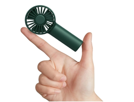 Mini ventilador portátil con batería de 2000 mAh o mini ventilador USB, 3 velocidades, flujo de aire mejorado, ventilador de refrigeración CHRONUS