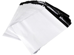 Paquete De 100 Sobres De Plástico Gruesos Para Envíos, Autoadhesivos, Color Blanco.