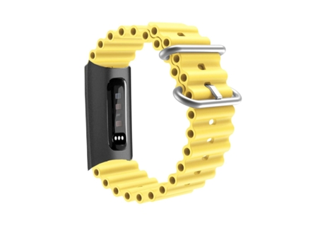 Correa Pulsera Round Amarillo para Fitbit by Google Charge 3