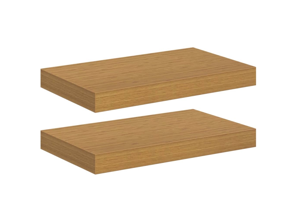 Juego de 2 estantes de pared, beige, 40 x 23,5 x 4 cm, MAISON EXCLUSIVE
