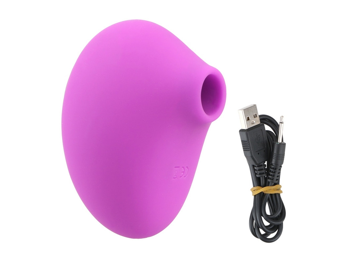 Mini Vibrador De Masaje De Succin Recargable Usb Con 10 Modos Para Mujeres (prpura)