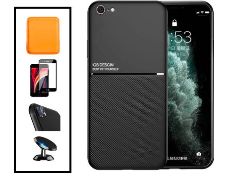 Kit Carcasa Magnetic Lux iPhone SE 2022 PHONECARE Negro