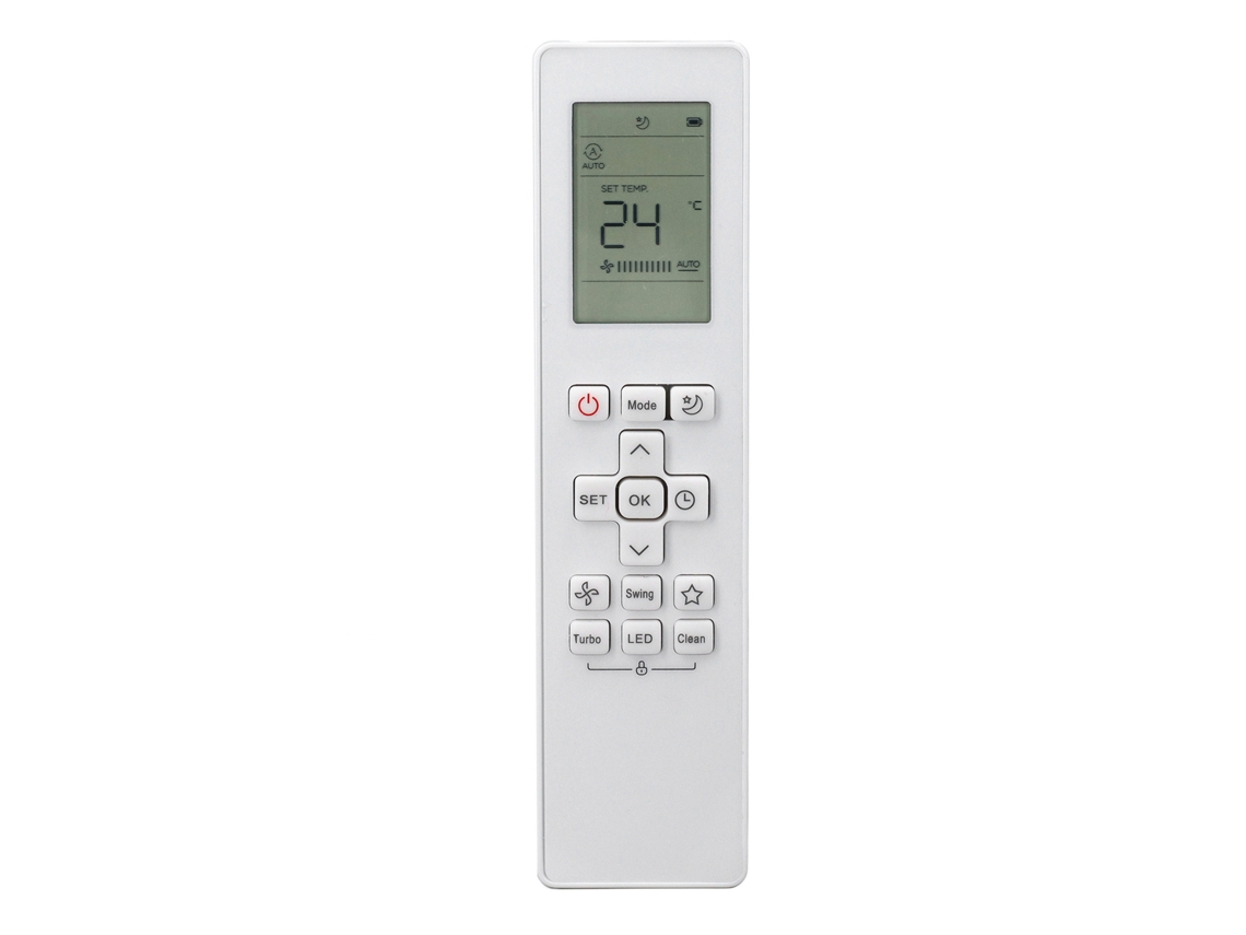 Control Remoto Para Aire Acondicionado Unical Mars Century Rg10b Con Agarre Cómodo Y Durabilidad.