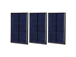3 Módulos De Panel Solar Pequeños De 5 V 200 Ma Para Proyectos De Bricolaje Con Cable Rojo Y Negro De 30 Cm.
