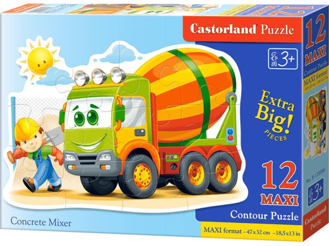 Puzzle CASTORLAND Concrete Mixer (12 Piezas)