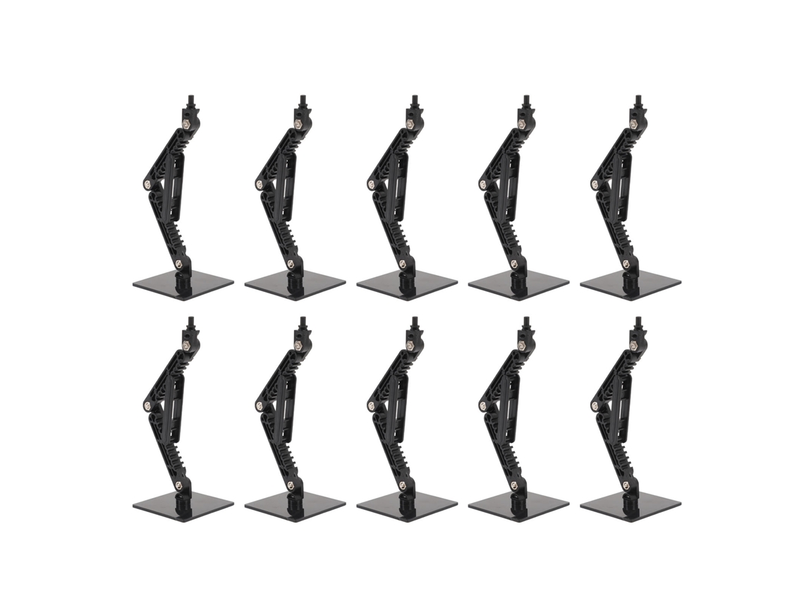 Soporte De Exhibición Para 10 Figuras De Acción, Alta Estabilidad, Para Modelos De 6 Pulgadas, Color Negro.