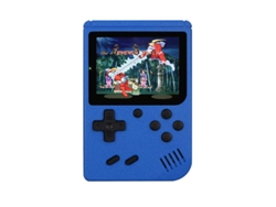 Consola portátil retro HEXINYIGJLY con 400 juegos, pantalla de 3 pulgadas, recargable, conexión a TV, 2 jugadores, azul