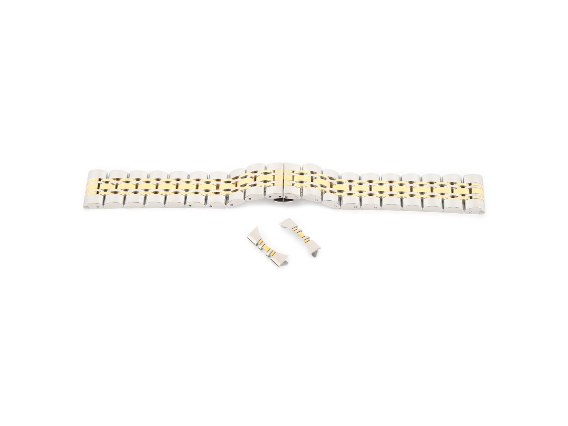 Relógio Analógico De Quartzo Zhoulianfa Padrão Titanic Pulseira De Aço Inox Bege