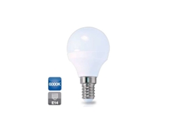 Bombilla LED esférica E14 de 5 W, luz fría, 6000 K, 470 lm, GSC 2002341
