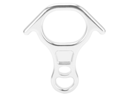 Descendedor De Aluminio Con Forma De Cuerno Y 8 Anillos Para Rápel En Altura, Montañismo Y Escalada - Blanco