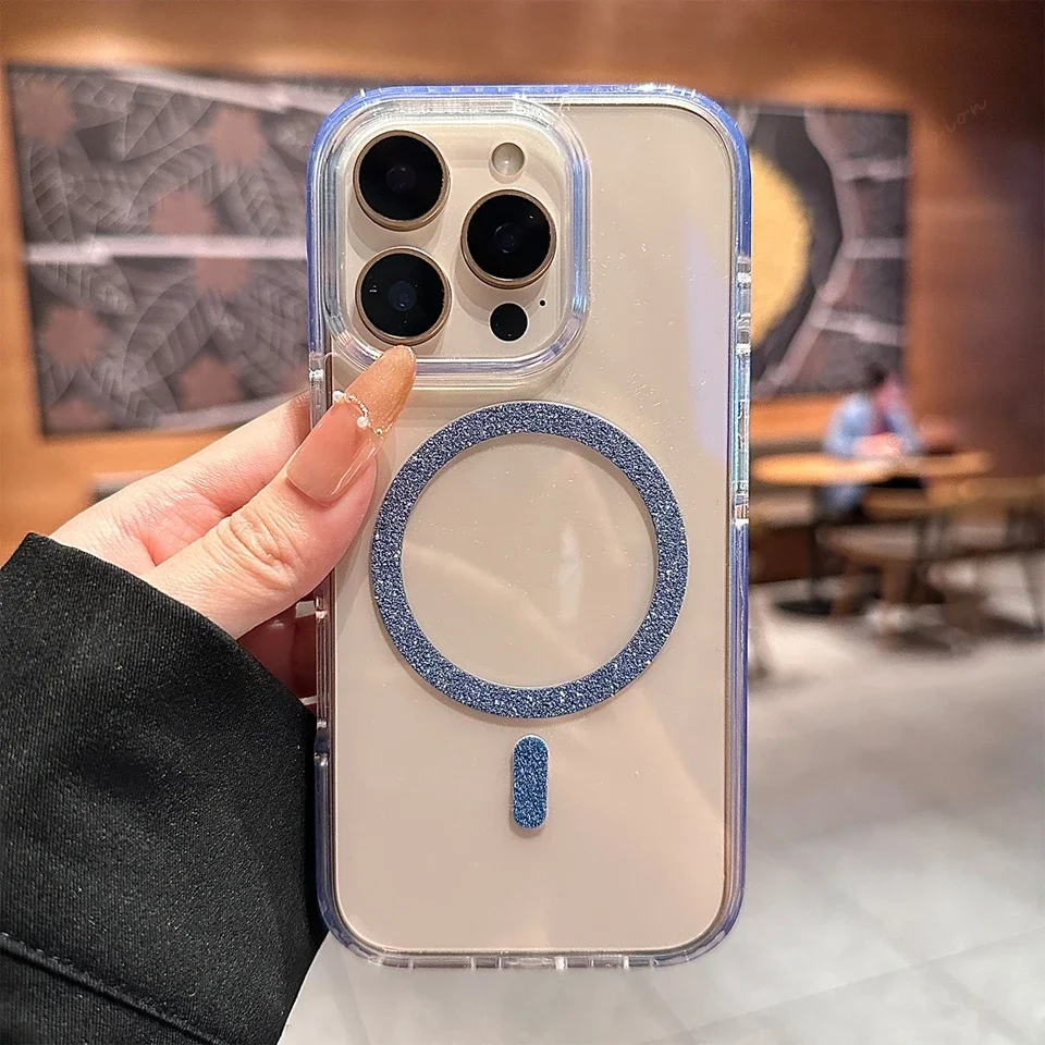 (iphone 17 Pro Max Azul) Funda Magnética Para Teléfono, Funda Protectora, Funda A Prueba De Golpes