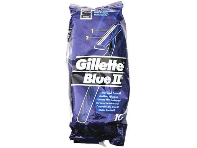 Cuchilla de Afeitar GILLETTE Blue II (10 unidades)