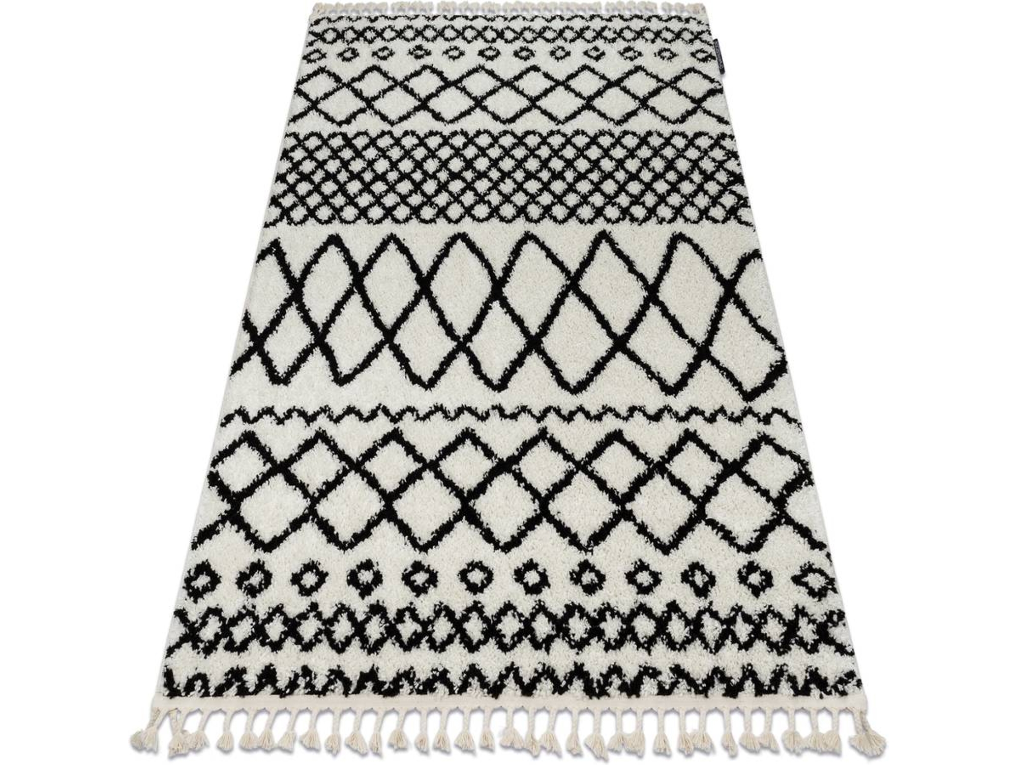 Alfombra DYWANY LUSZCZOW Berber Safi N9040 (Negro - 240 x 330 cm - Polipropileno)