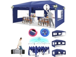 Gazebo plegable, fácil montaje, diseño impermeable, azul marino OEM