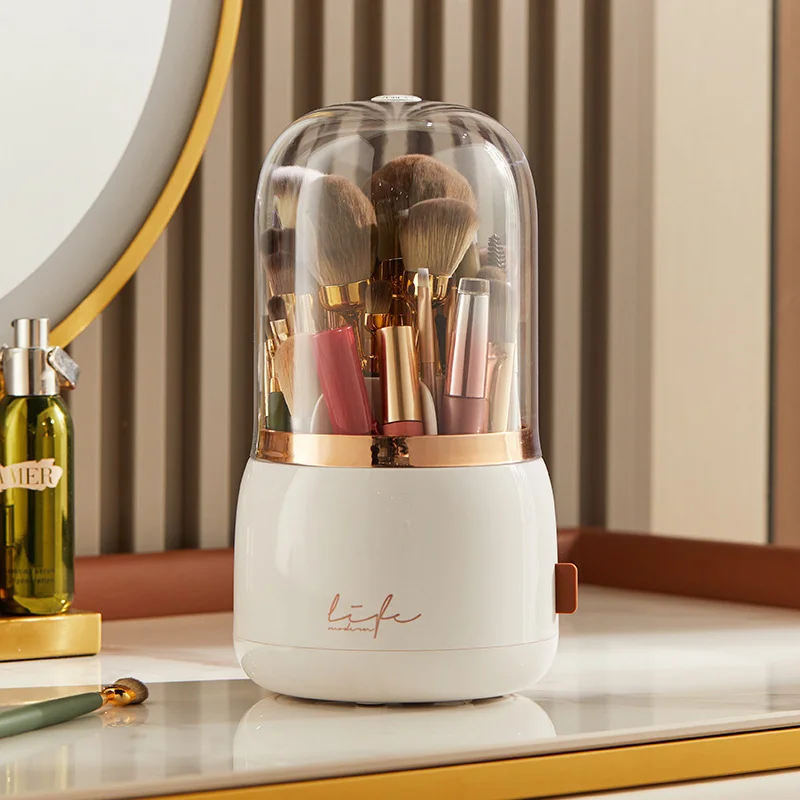 Soporte giratorio para brochas de maquillaje MDUG