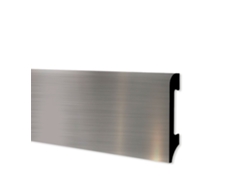 Rodapié Bc Cepillado En Polímeros Hi-Tec Equalwood 75X14Mm Aluminio Blanco Negro Etc. Aluminio ETERNAL PARQUET