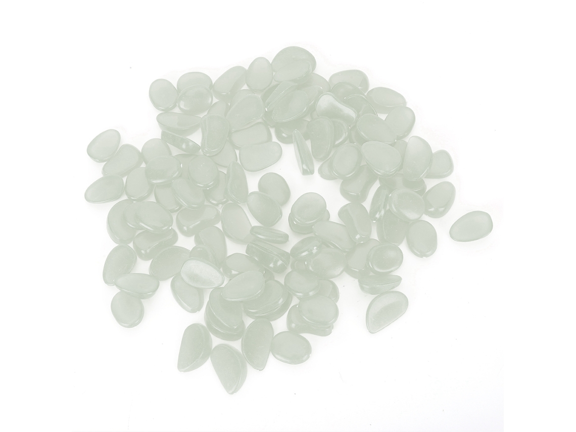 100 Piedras Decorativas Luminosas Para Jardín, Acuario, Paisajismo Y Uso Interior/exterior.