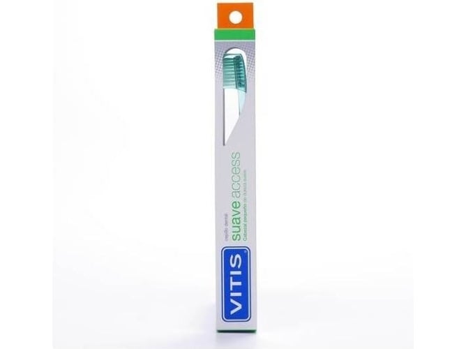 Vitis Cepillo Dental con cerdas suaves adulto colores surtidos 1 unidad dientes access