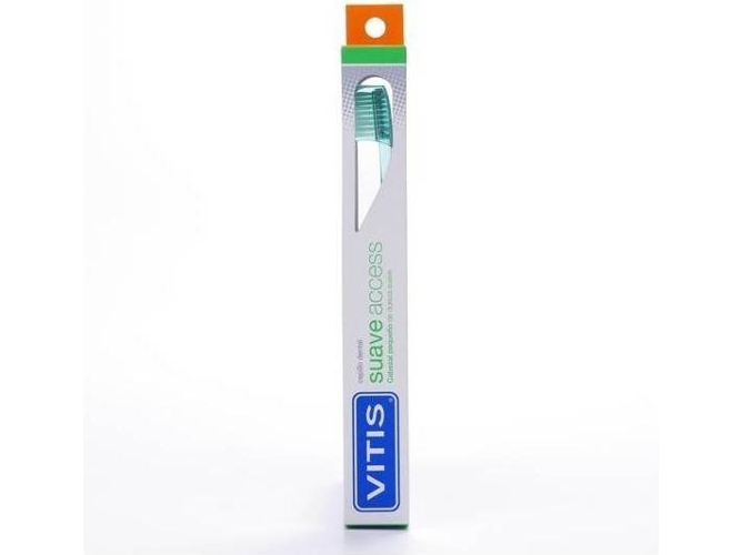 Vitis Cepillo Dental con cerdas suaves adulto colores surtidos 1 unidad dientes access