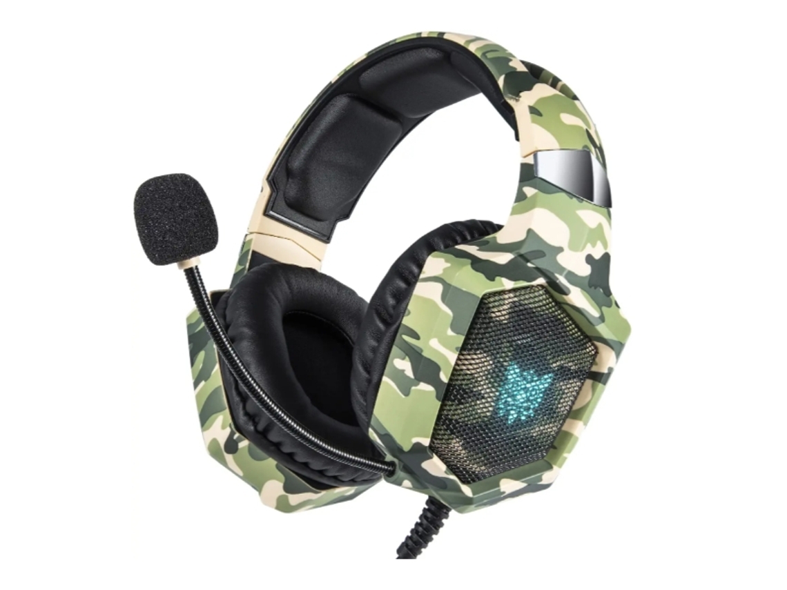 Auriculares para juegos Auriculares para juegos para Ps4 Ps5 Xbox One Pc con luces Rgb Cancelación de ruido Sonido envolvente 7.1 Sobre la oreja YEMAESRE