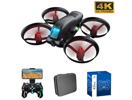 Mini Drone Kf615（4K - Duración de la batería: 8 min - Negro） YIZHOOD