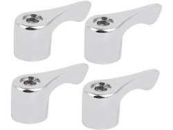 Accesorios Para Grifo. Kit De Manija De Ajuste Universal De Aleación. Adaptador De Tono Plateado.