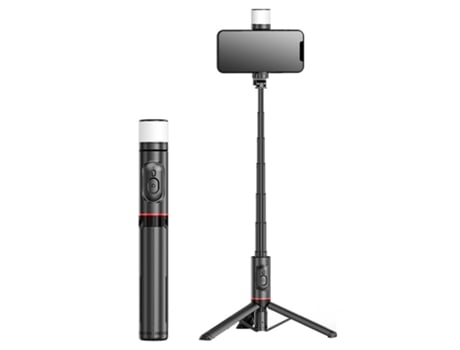BISBISOUS Trípode para Teléfono Portátil de 28 Pulgadas con Control Remoto Inalámbrico Bluetooth Selfie Stick para Iphone y Android