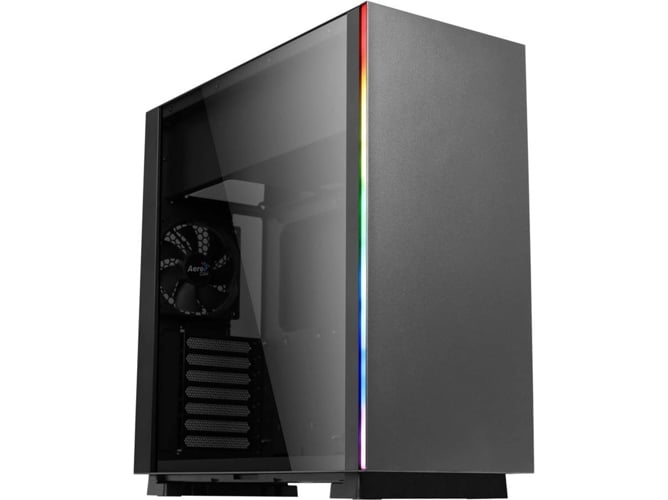 Caja PC AEROCOOL Glo (ATX Mid Tower - Negro)