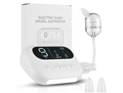 Aspirador Nasal Elétrico Para Bebê 9 Níveis Luz Noturna Música Suave Bateria Interna