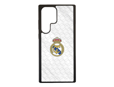 Funda Móvil Ultra Oficial Real Madrid para Samsung Galaxy S23 Ultra PHONECASES3D Piel Sintética Negro