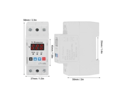 2026dz-dispositivo Protector De Voltaje Auto-resetable Regulable Sobrecarga Y Bajo Voltaje Retardo Interruptor Ac220v 63a