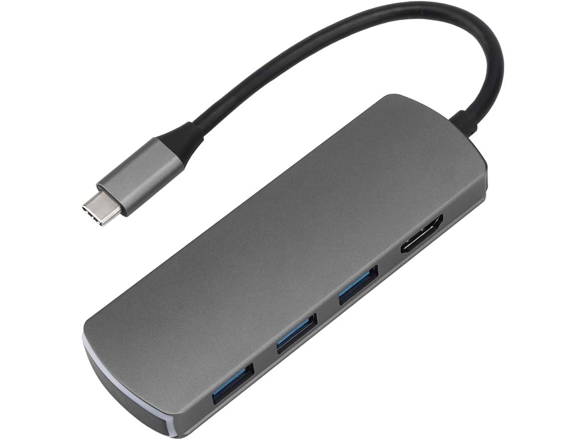 Estación De Acoplamiento Hdmi 8 En 1, Concentrador Pd, Luz De Carga, Conexión