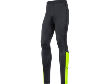 Leggins GORE R3 Thermo (Negro y Amarillo - S)