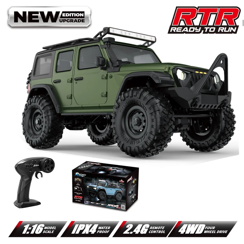 Coche todoterreno teledirigido 4x4 MDUG (hb r1605) a escala 1/16