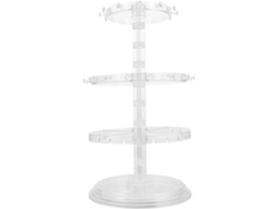 Soporte Giratorio Para Collares, Ideal Para Un Almacenamiento Elegante Y Con Múltiples Niveles, Fabricado En Pp Con Ganchos.