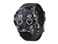 Reloj Inteligente con Llamadas Bluetooth Reproducción de Música y Funciones Deportes al Aire Libre Negro YEMAESRE