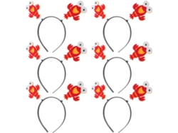 Nuobesty Set De 8 Diademas De Langosta Rojas Suaves, Accesorios Para El Cabello De Cosplay