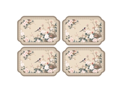 MEOIRUERY Set de 4 Almohadillas para Mesa PVC, Antideslizantes y Impermeables, Fáciles de Limpiar, 40x30 cm