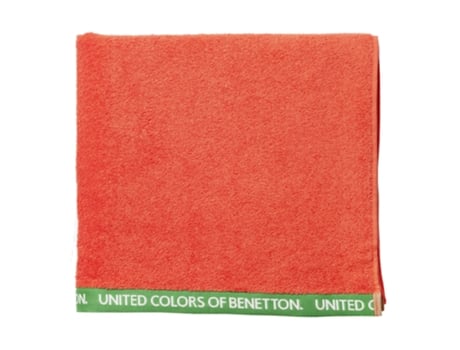 BENETTON - Toalla Playa 90X160cm 100% Algodón Velour Rojo Rainbow