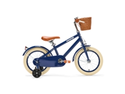 Generation Retro 14 Pulgadas Azul -bicicleta Infantil Con Cesta