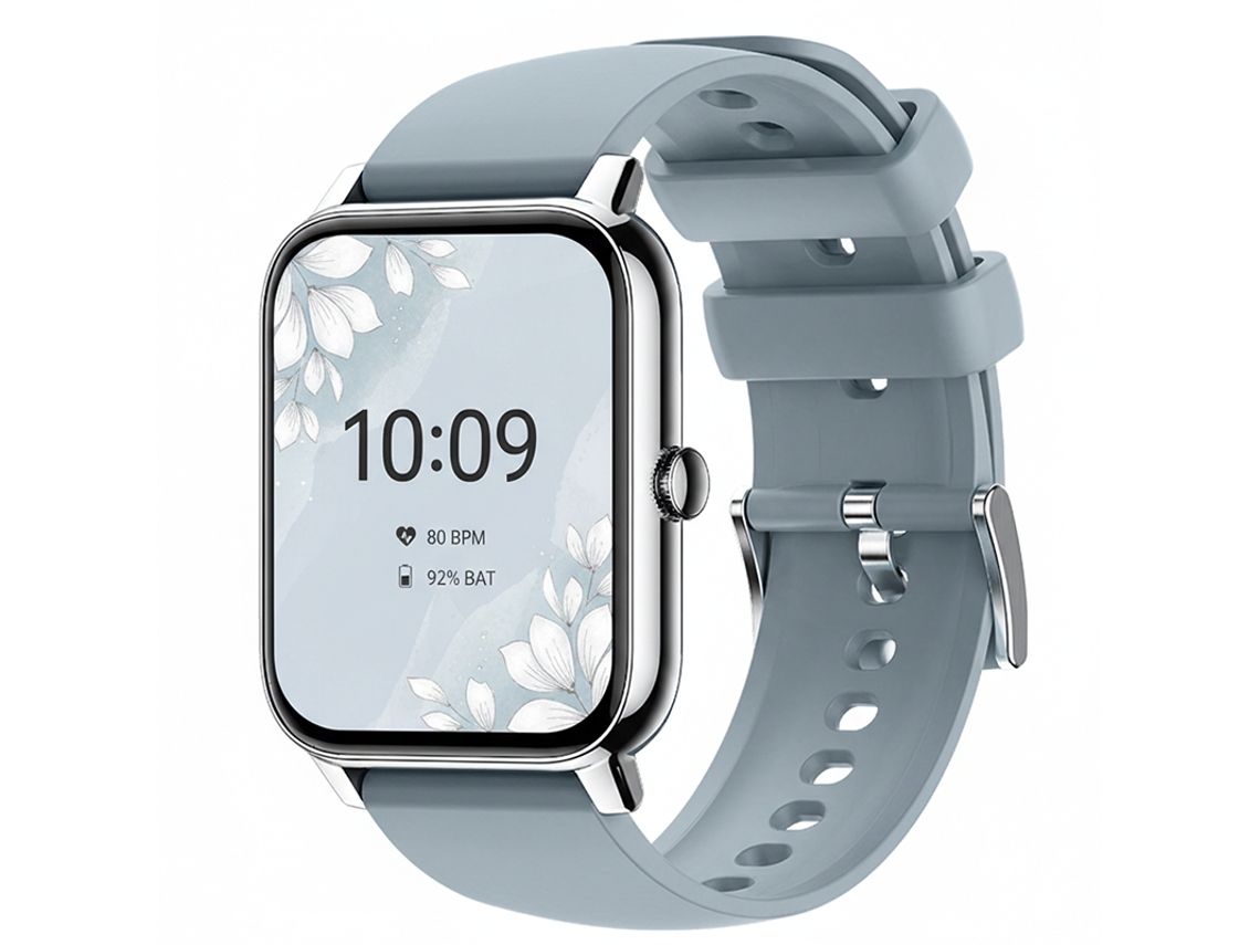 Reloj Inteligente P90 Para Mujer, Pantalla De 1,85", Bisel Estrecho, Llamadas Bluetooth (plateado)