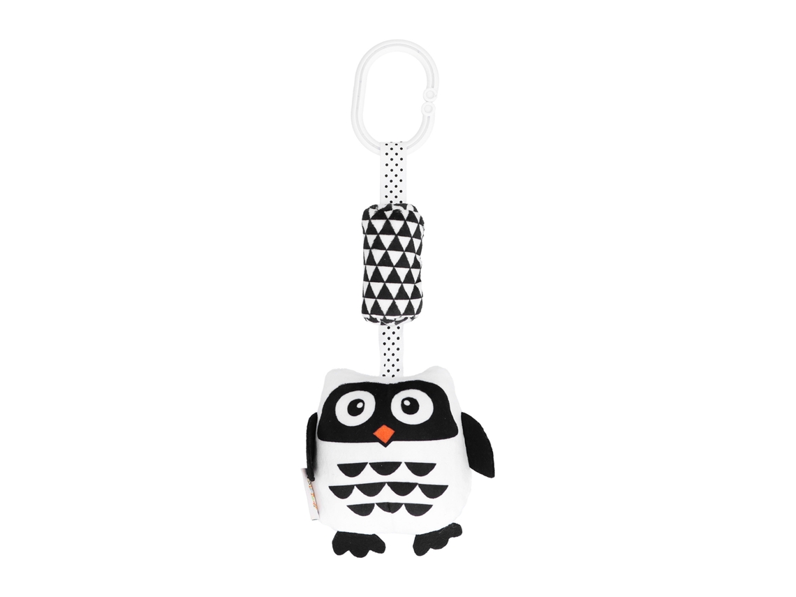 Peluche Colgante Para Bebé Con Forma De Búho, Juguete De Cuna Blanco Y Negro.